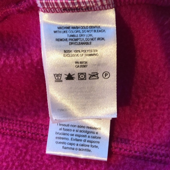 Columbia Girls Fleece Jacket, XXS, (4-5), Hot Pink, pre-owned, pet/smoke free - Picture 8 of 11
